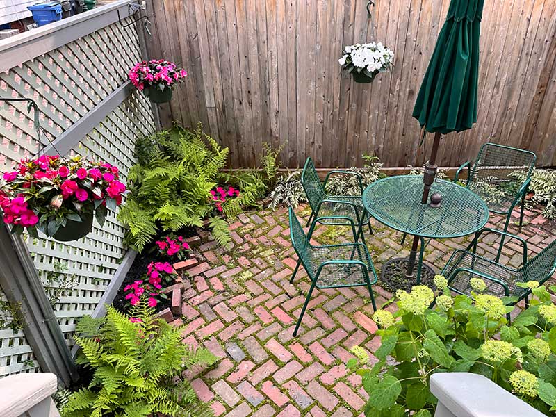 Brick patio